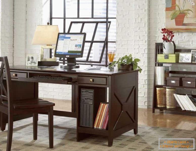 елегантний домашній офіс з дерев'яними темними стільцями-стільцями-10-сучасний-домашній-офіс-дизайн-ідеї