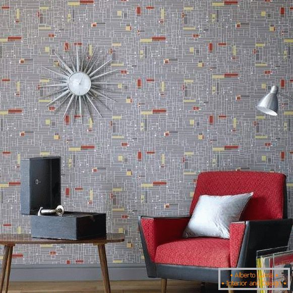Модні шпалери для стін 2016 з геометричними візерунками