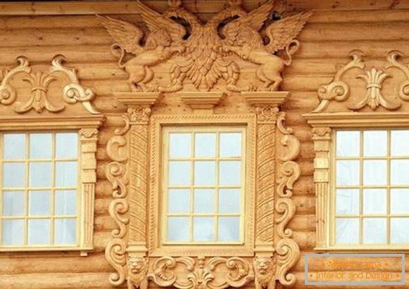 Красиві лиштви на вікна в дерев'яному будинку, фото 5
