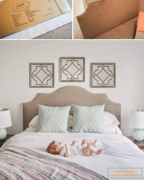 Простий спосіб зробити ліжко своїми руками з м'яким узголів'ям
