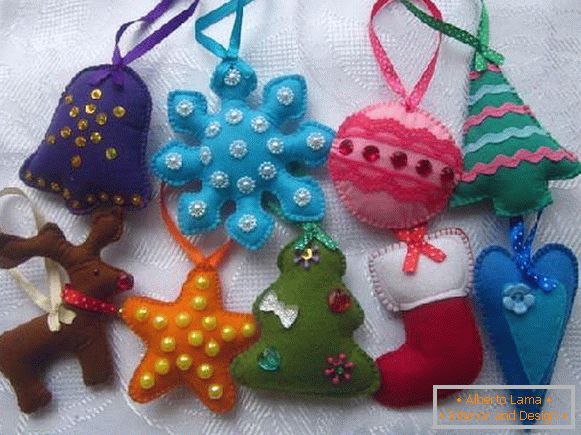 прості новорічні іграшки з тканини своїми руками, фото 6