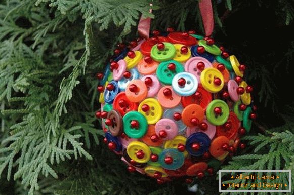 новорічні іграшки своїми руками з пінопластових кульок, фото 19