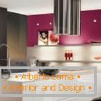 Цікаве поєднання кольорів в інтер'єрі кухні