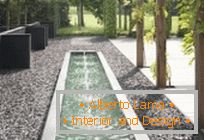 Облаштування сучасного саду с бассейном