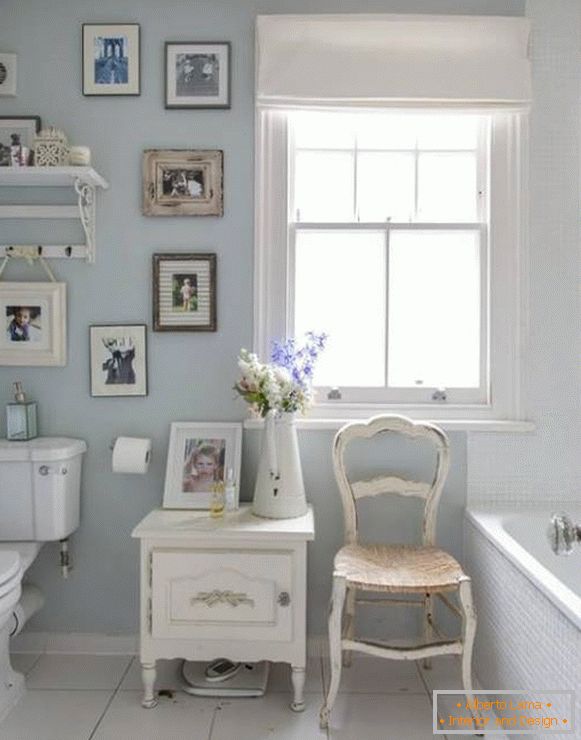 Дизайн ванної в стилі прованс - фото аксесуарів