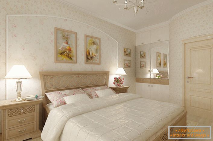 Спальний гарнітур в стилі романтизм.