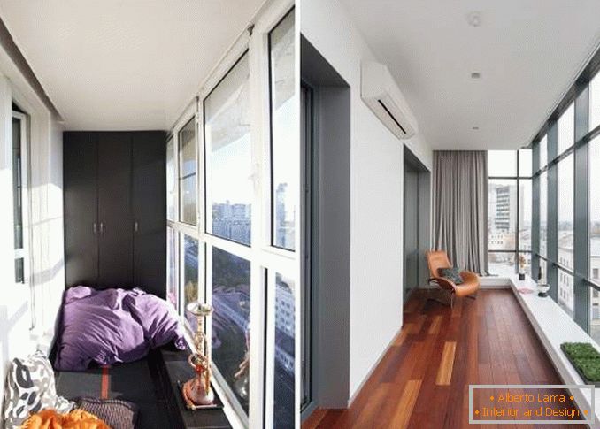 Дизайн балкона з панорамними вікнами - ідеї з фото