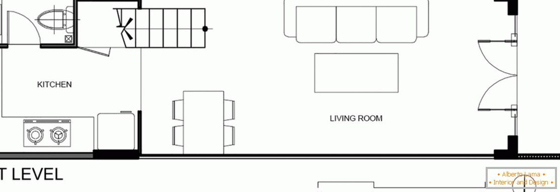 Планування першого рівня будинку від DD concept