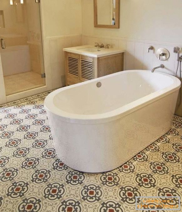 Плитка для ванної кімнати зі старовинними мотивами