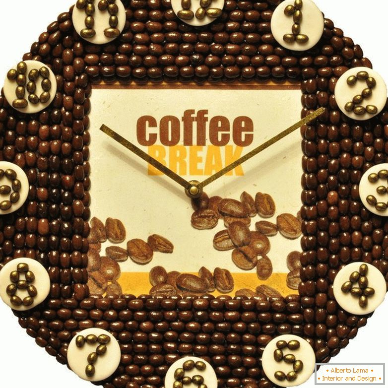 Декор годин з кавових зерен