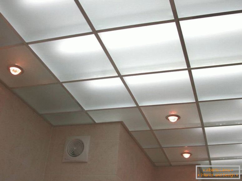 Підвісні стелі у ванній - 130 фото ідей красивих стель у