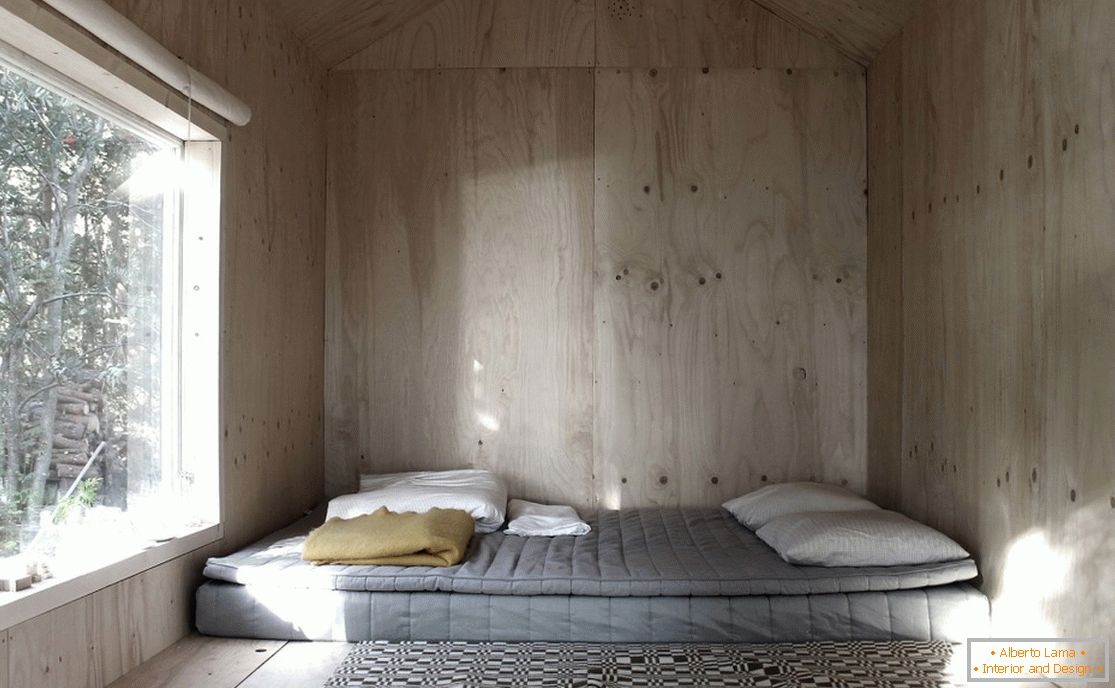 Спальня мини-дома Каюта Ermitage в Швеции