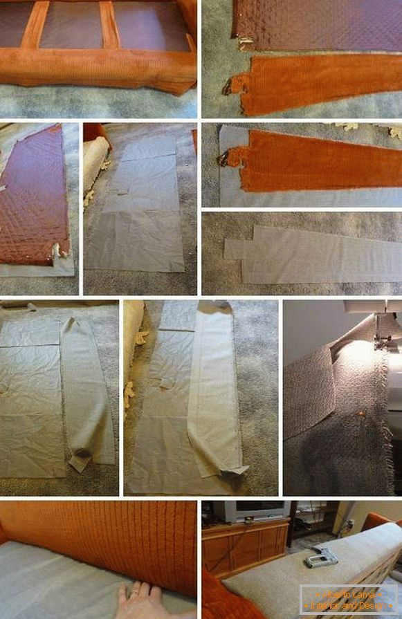 Ремонт і оббивка м'яких меблів - дивани з подушками