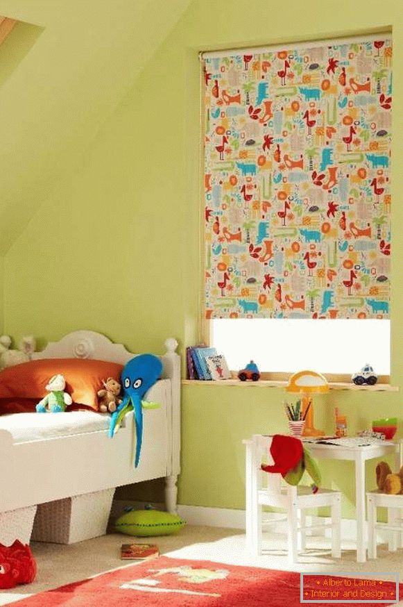 рулонні штори в дитячу кімнату фото, фото 38
