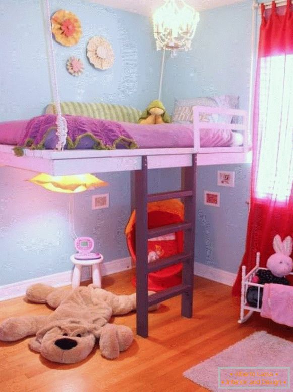 Дитяче ліжко, яка кріпиться до стелі