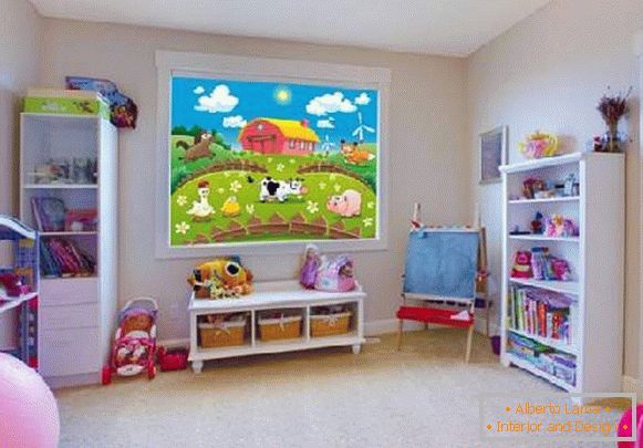 рулонні штори в дитячу кімнату фото, фото 21