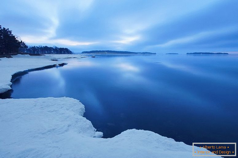 Крижане озеро в Фінляндії
