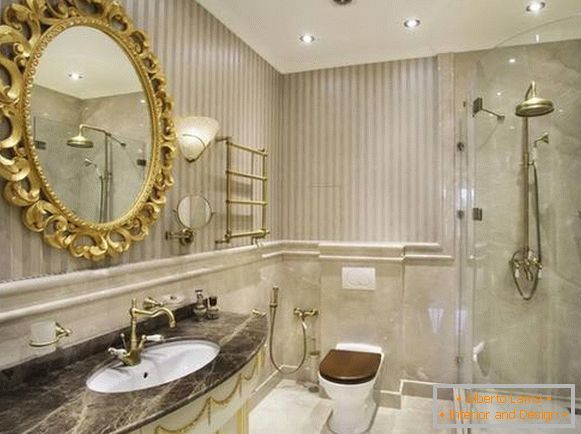 дизайн ванної кімнати в класичному стилі фото, фото 4