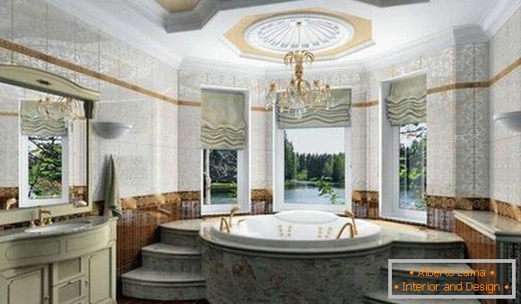 ванна кімната в класичному стилі, фото 7