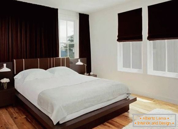 Дизайн штор для спальні - фото модні новинки з оксамиту