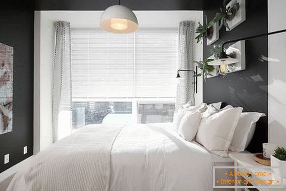 Прозорі штори в спальні - сучасний дизайн фото 2016