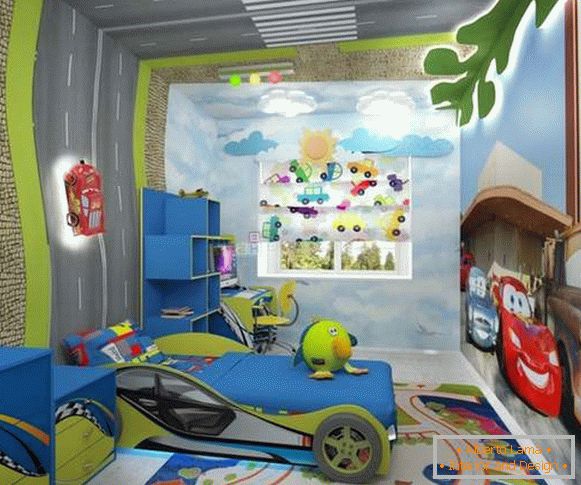 інтер'єр дитячої кімнати для хлопчика 7 років, фото 12