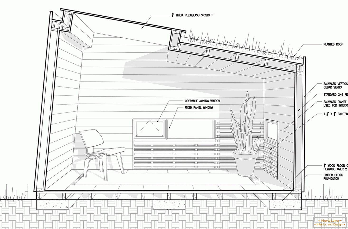 Схема інтер'єру маленького будиночка - фото 2