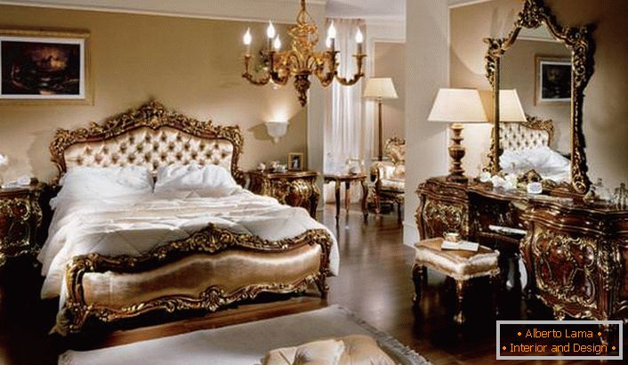 спальня в стиле барокко