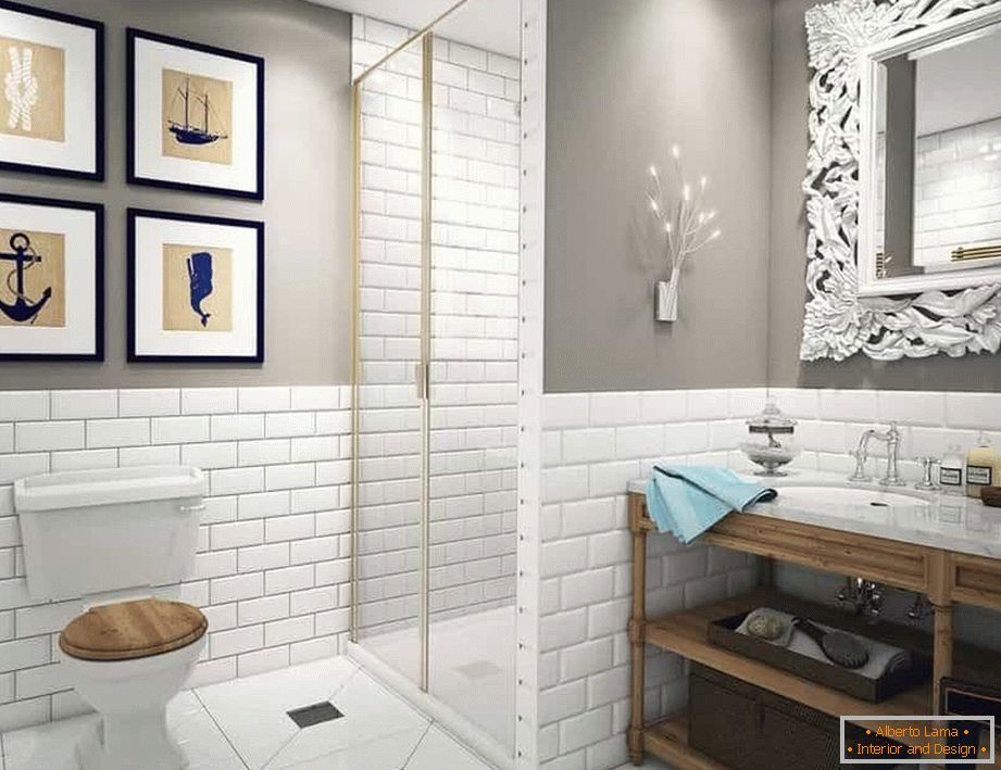 Ванна кімната і туалет в стилі сучасна класика