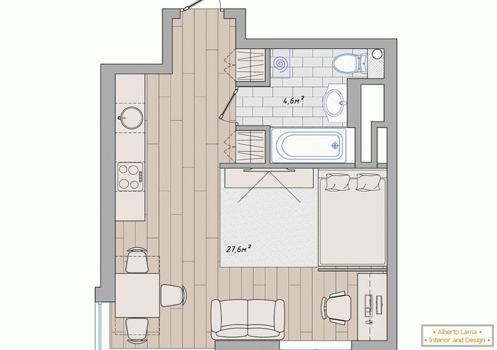 Планування маленьких апартаментів