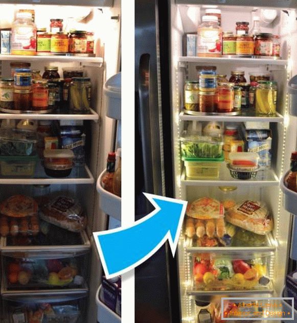 Холодильник зі світлодіодним підсвічуванням