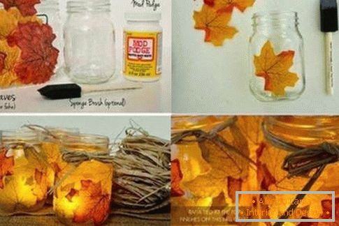 Як прикрасити будинок з осіннім листям