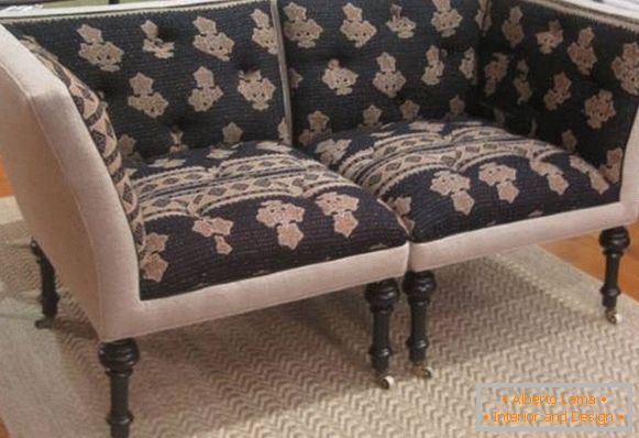 М'які меблі - фото дивана з двох кутових крісел