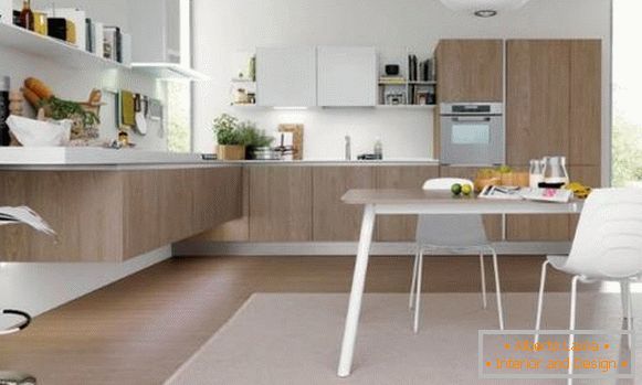 Підвісна меблі для кутової кухні від Euromobil