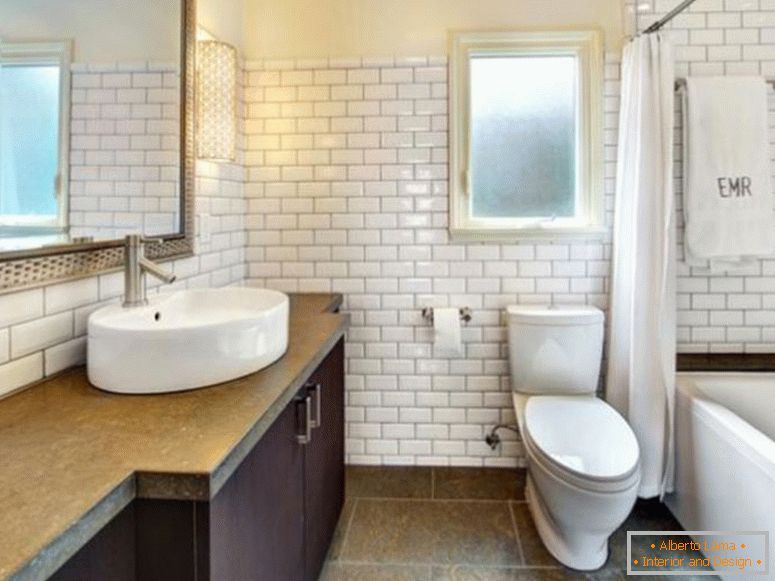 біла-метро-плитка-ванні кімнати
