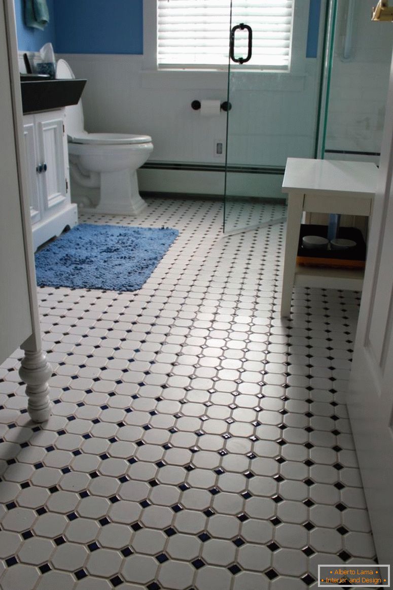 Підлога-плитка-ванна-свіжа ванна-підлога-плитка-в-мозаїка-підлога-плитка