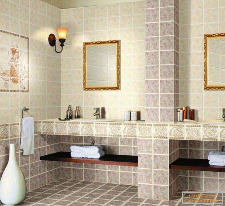 настінна плитка-дизайнерська стиль ванної кімнати