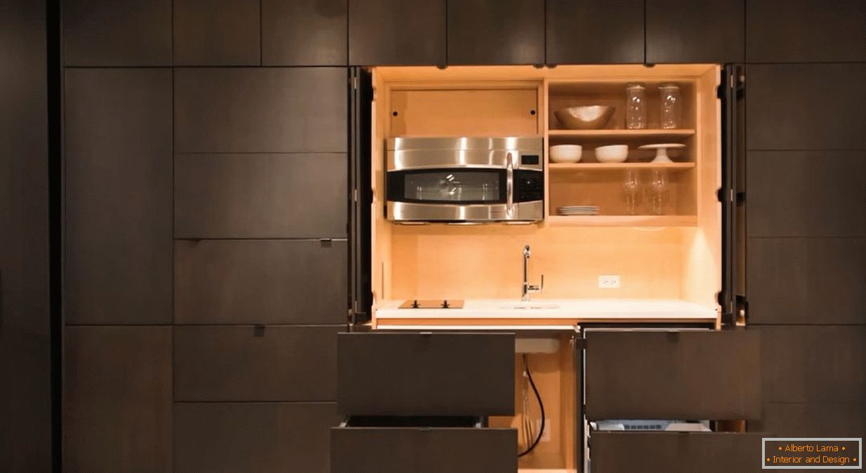 Дизайн интерьера кухни Stealth Kitchen от Resource Furniture