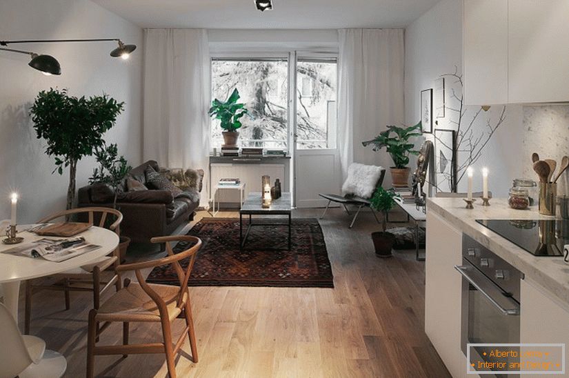 Дизайн інтер'єру квартири в Швеції