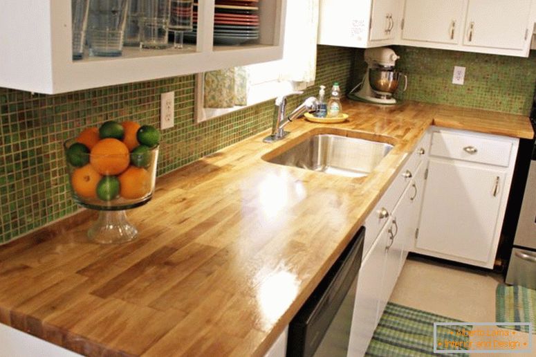 меблі-дуб-дерев'яний-м'ясний-блок-стільниці-для-маленьких-кухня-простір-з-білого-дерев'яного-кабінет-і-зелений-мозаїка-кухня-плитка-за-backsplash-ідей-мідь-блок-стіл- дуб-м'ясник