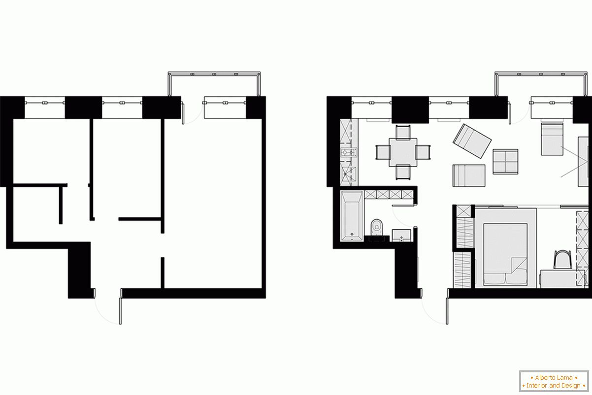 Планування маленької квартири-студії - фото 2