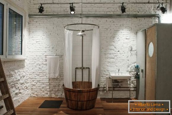 Як вибрати світильники в стилі лофт в ванну кімнату - фото