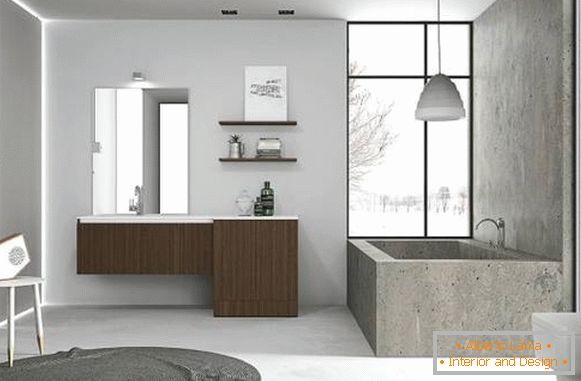 Сучасні меблі для ванної в стилі лофт