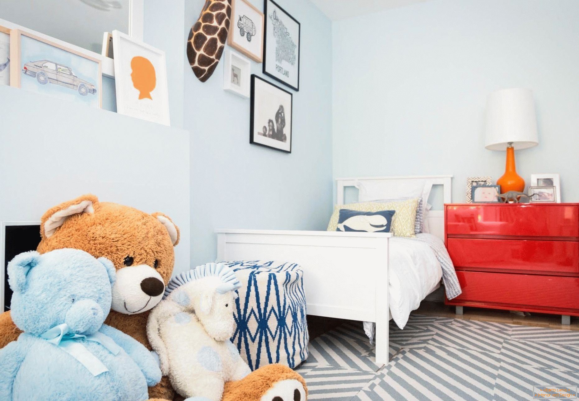 Норвезька стиль в декорі спальні для дитини