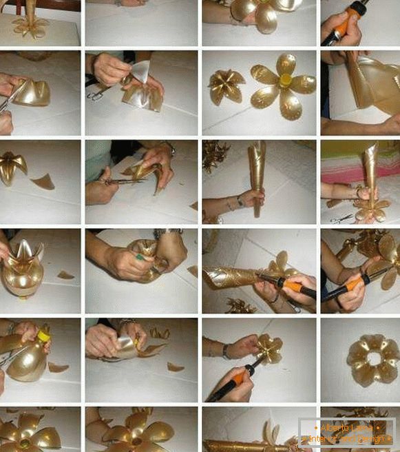 Інструкція, як зробити вазу з пластикової пляшки своїми руками