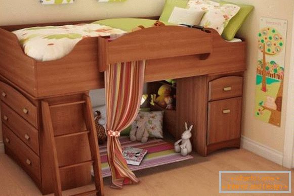 Дитяче ліжко горище для девочки
