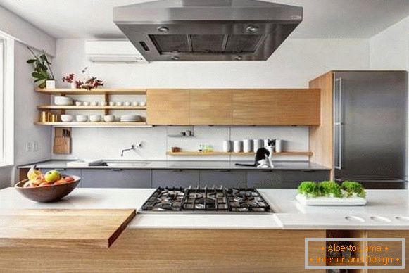 Сучасний дизайн кухні приватного будинку