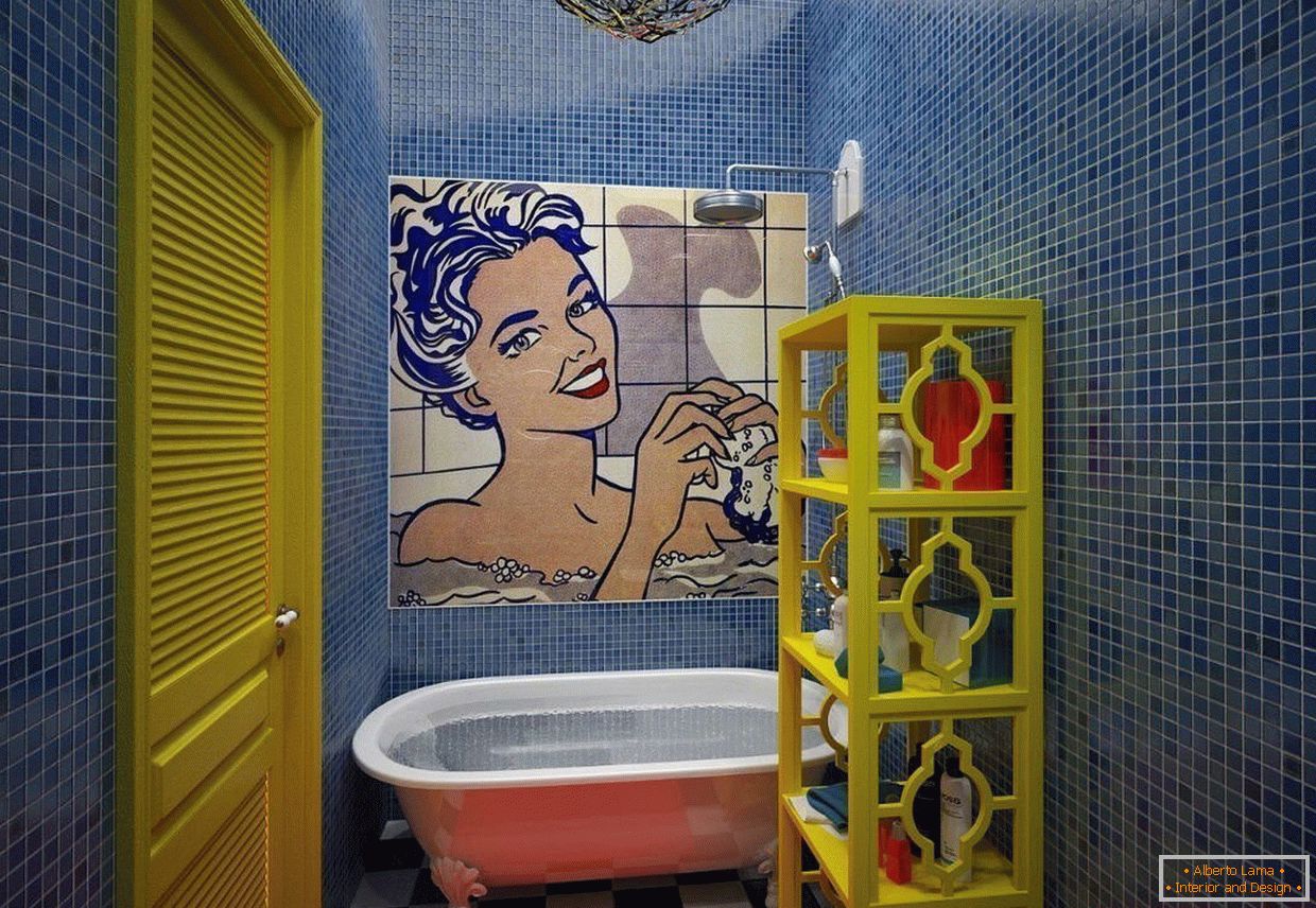 ванна в стиле поп-арт